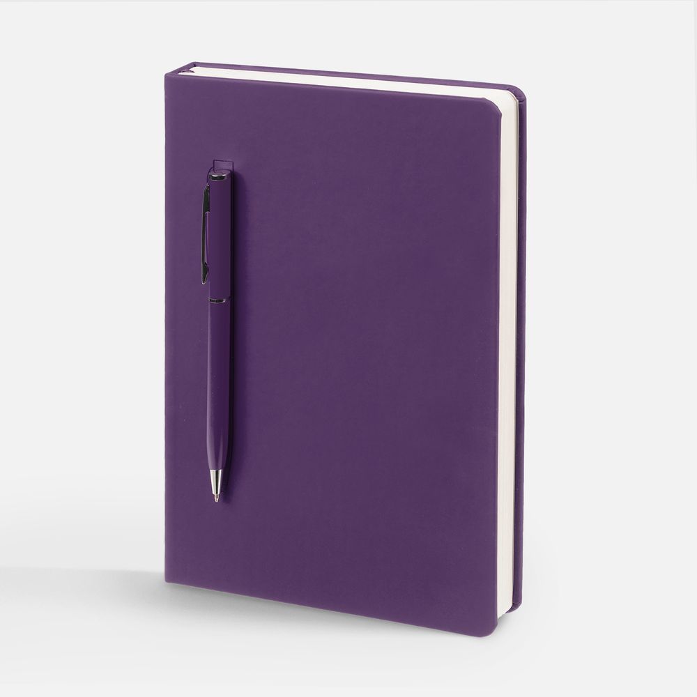 Ежедневник Magnet Shall, недатированный, фиолетовый с логотипом