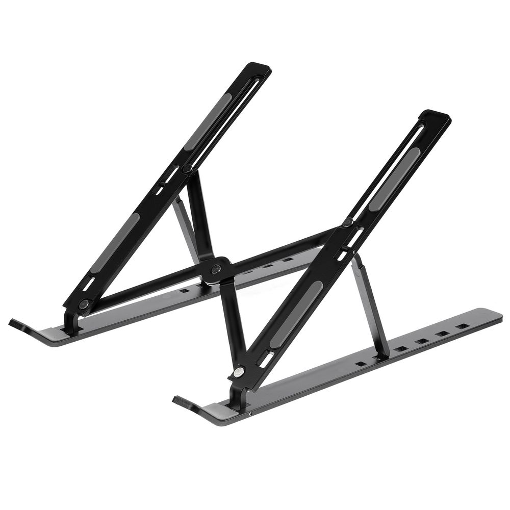 Подставка для ноутбука и планшета Scaffold Light ver.2, черная с логотипом