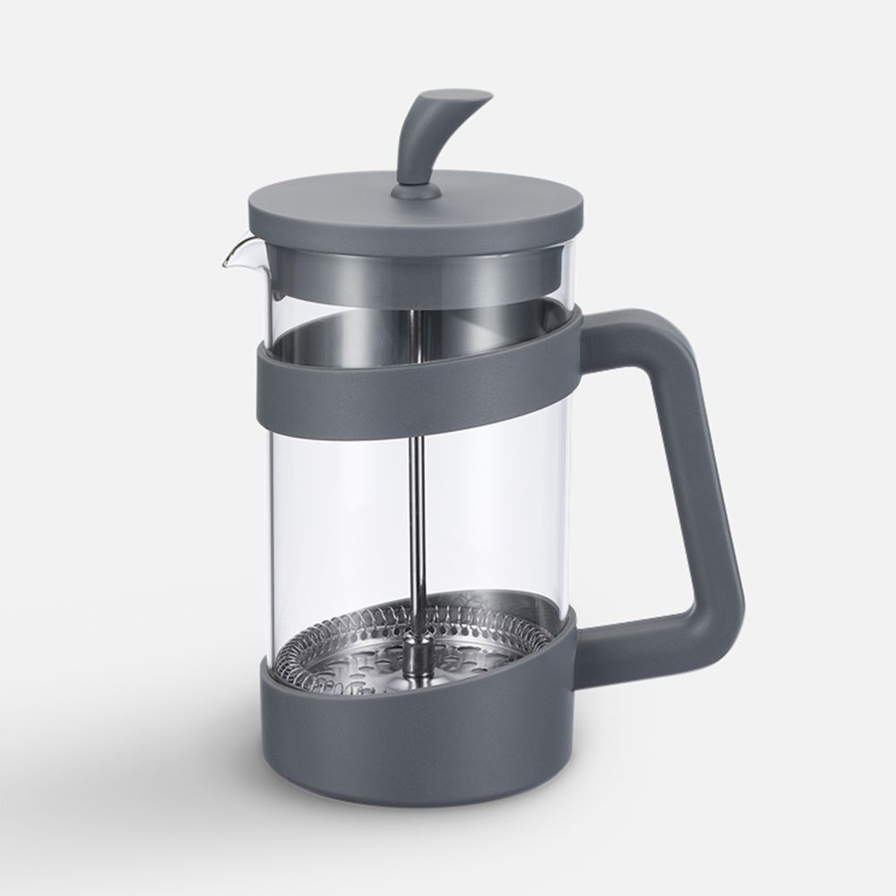 Френч-пресс Linea Franco, серый с логотипом