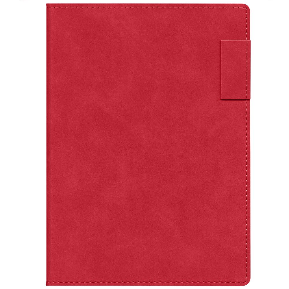Ежедневник Lable Touch, недатированный, красный с логотипом