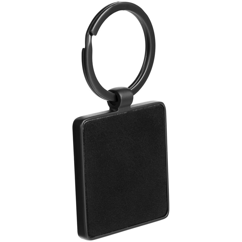 Брелок Gun Metal Square, графитовый с логотипом
