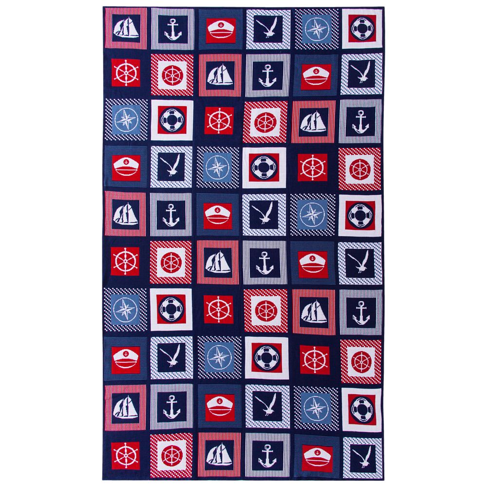 Плед Industry, морской с логотипом