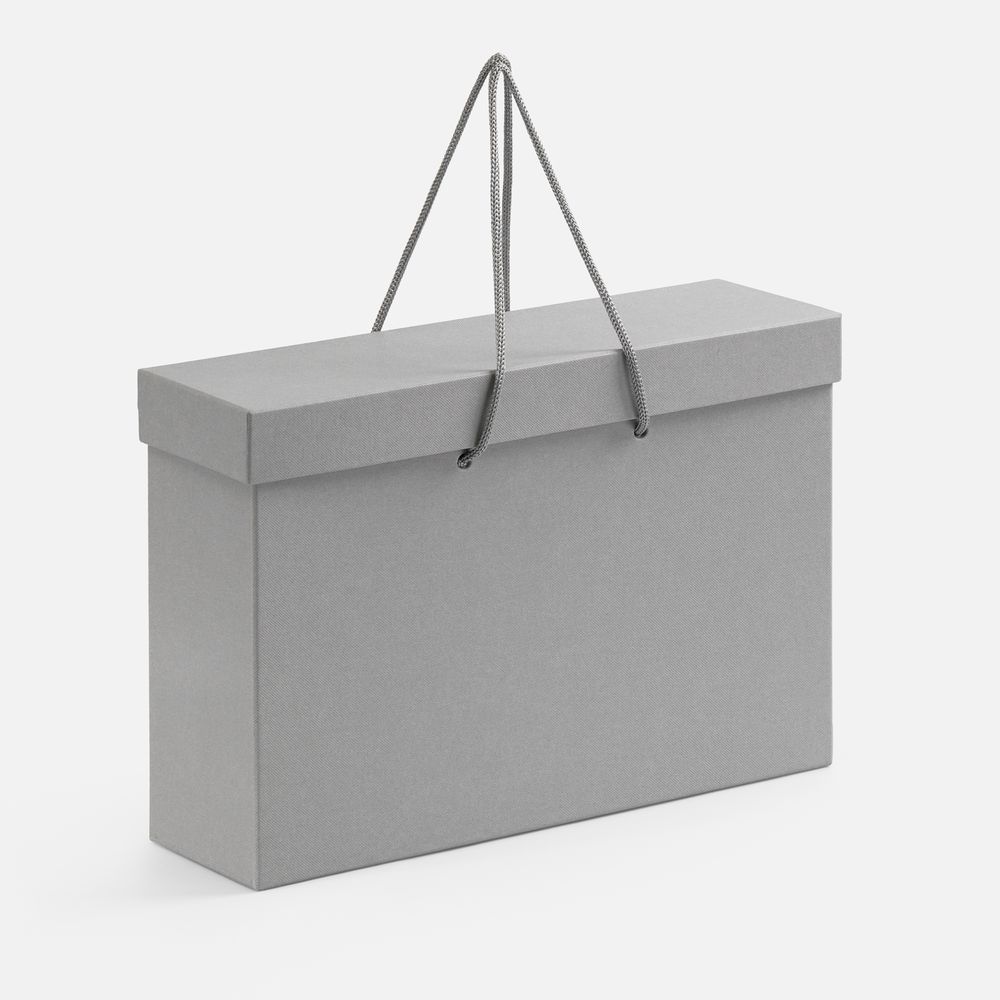 Коробка Handgrip, горизонтальная, серая с логотипом