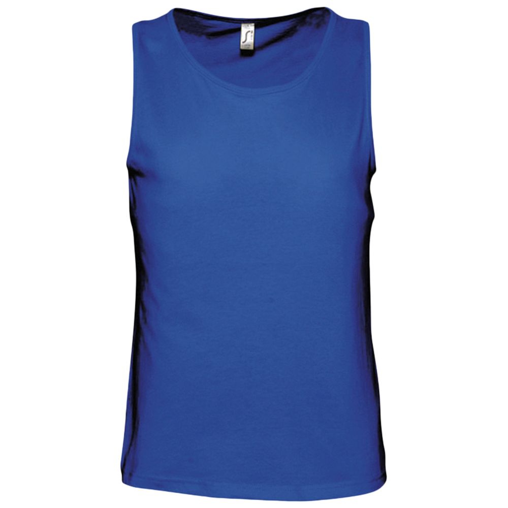 Майка мужская Justin 150, ярко-синяя с логотипом