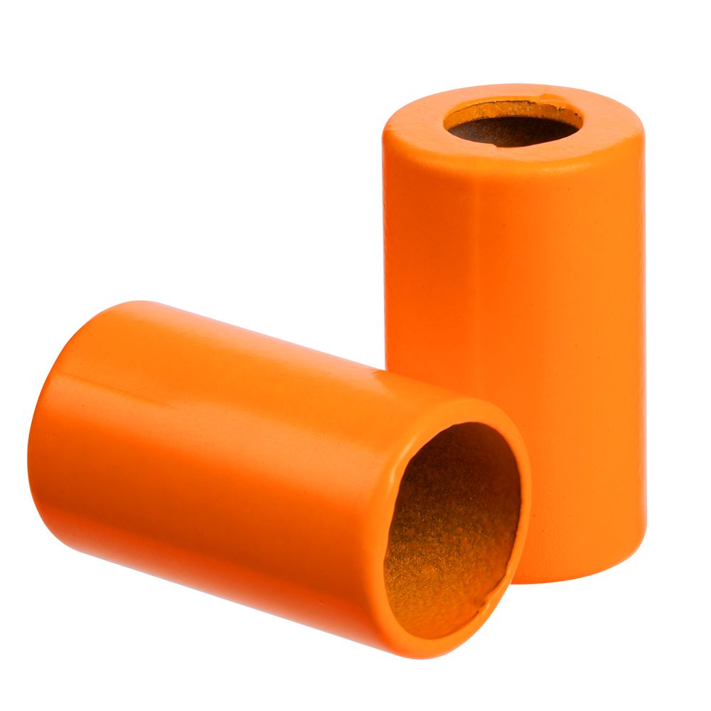 Пара наконечников для шнурка Tizzle, оранжевый неон с логотипом