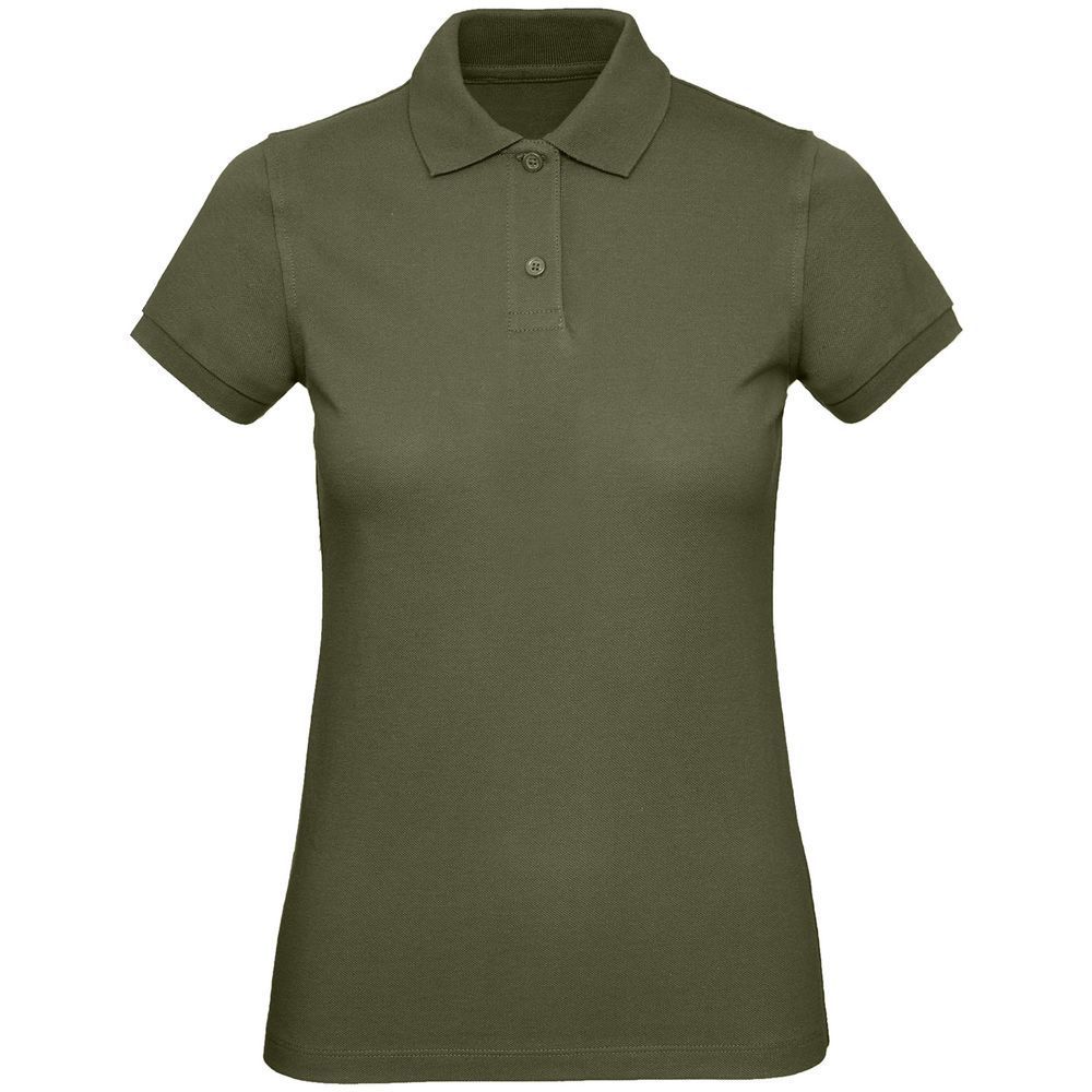 Рубашка поло женская Inspire, хаки с логотипом
