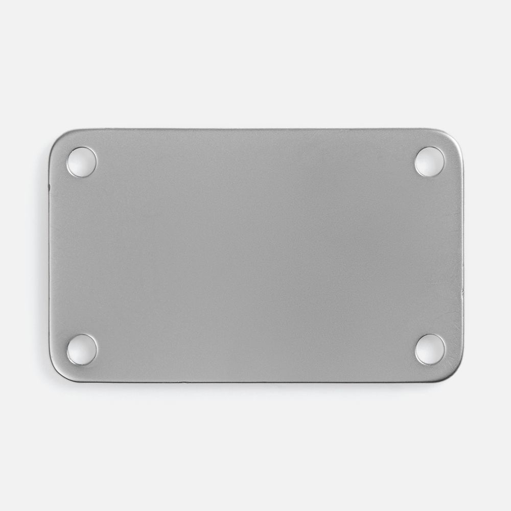 Шильдик металлический Furo, серебристый с логотипом