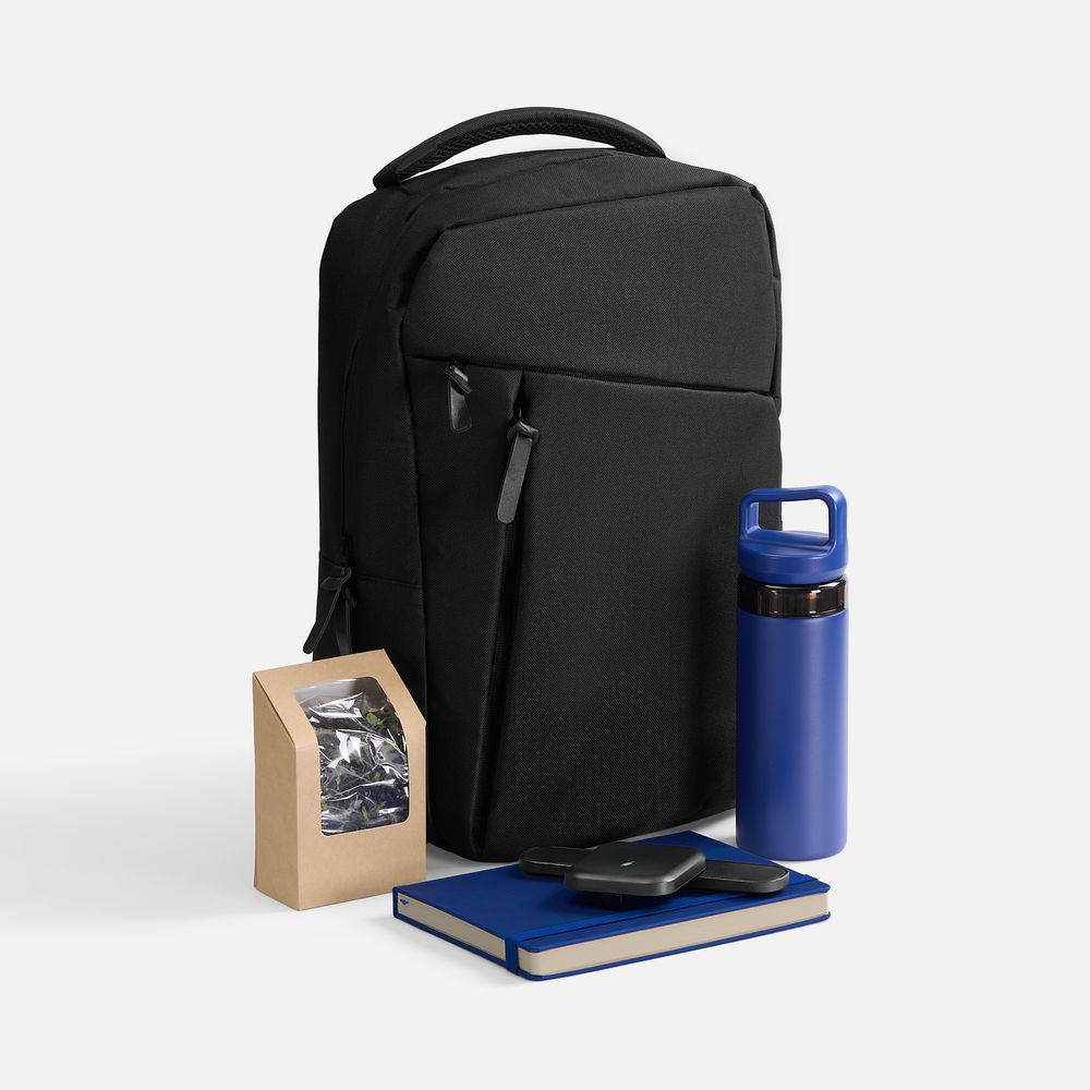 Набор Urban Tea, синий с логотипом