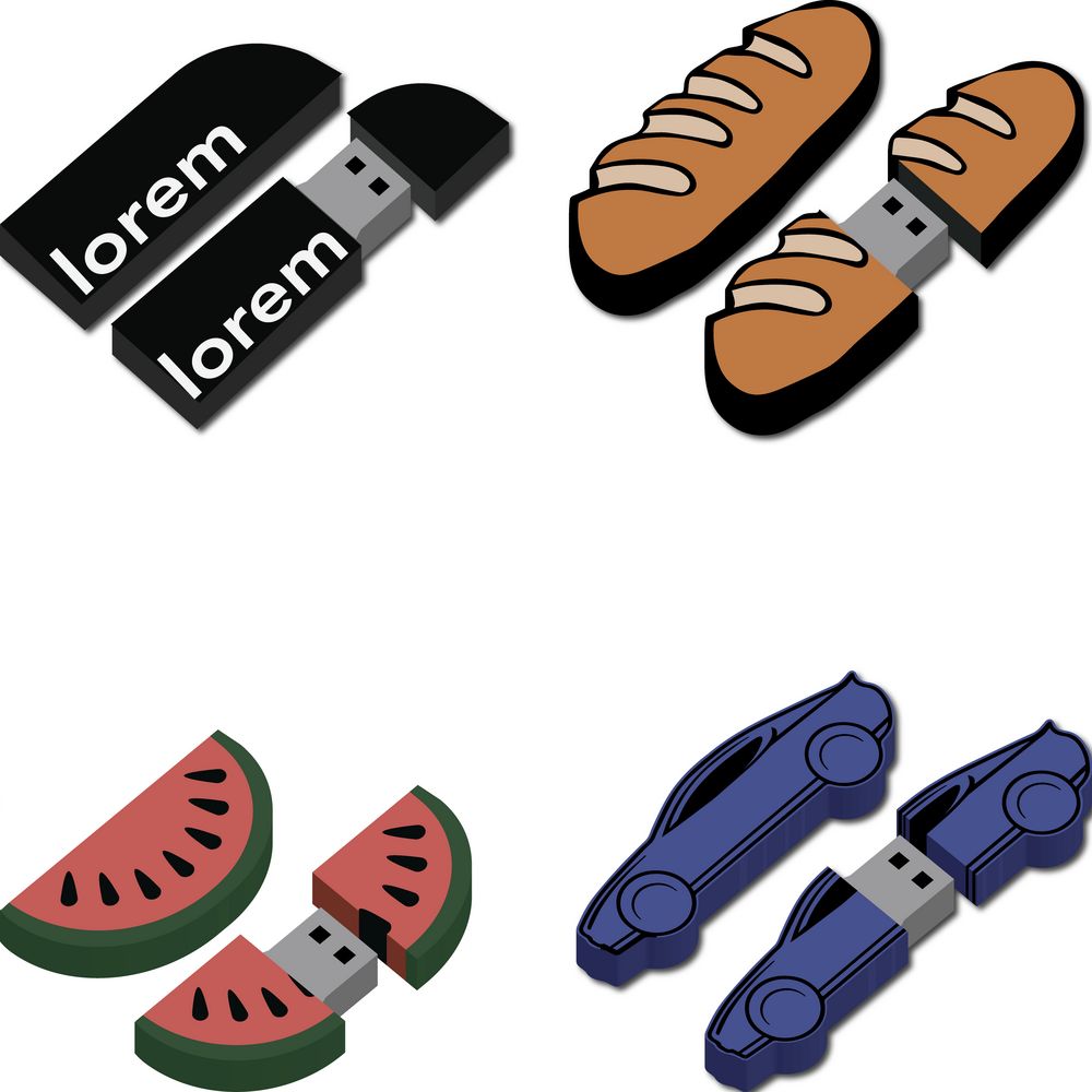 Флешки Gummi на заказ, 16 Гб с логотипом