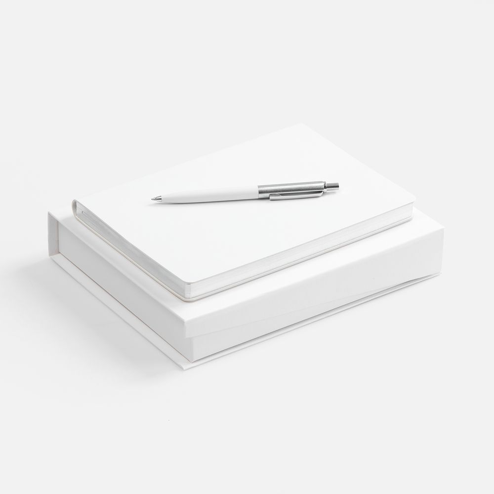 Набор Nebraska Flex, белый с серебристым с логотипом