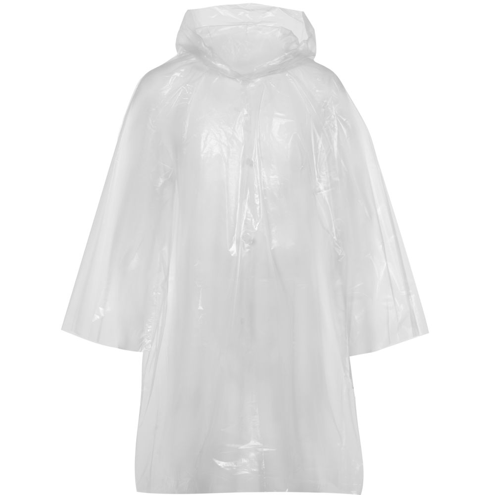 Дождевик-плащ BrightWay, прозрачный с логотипом