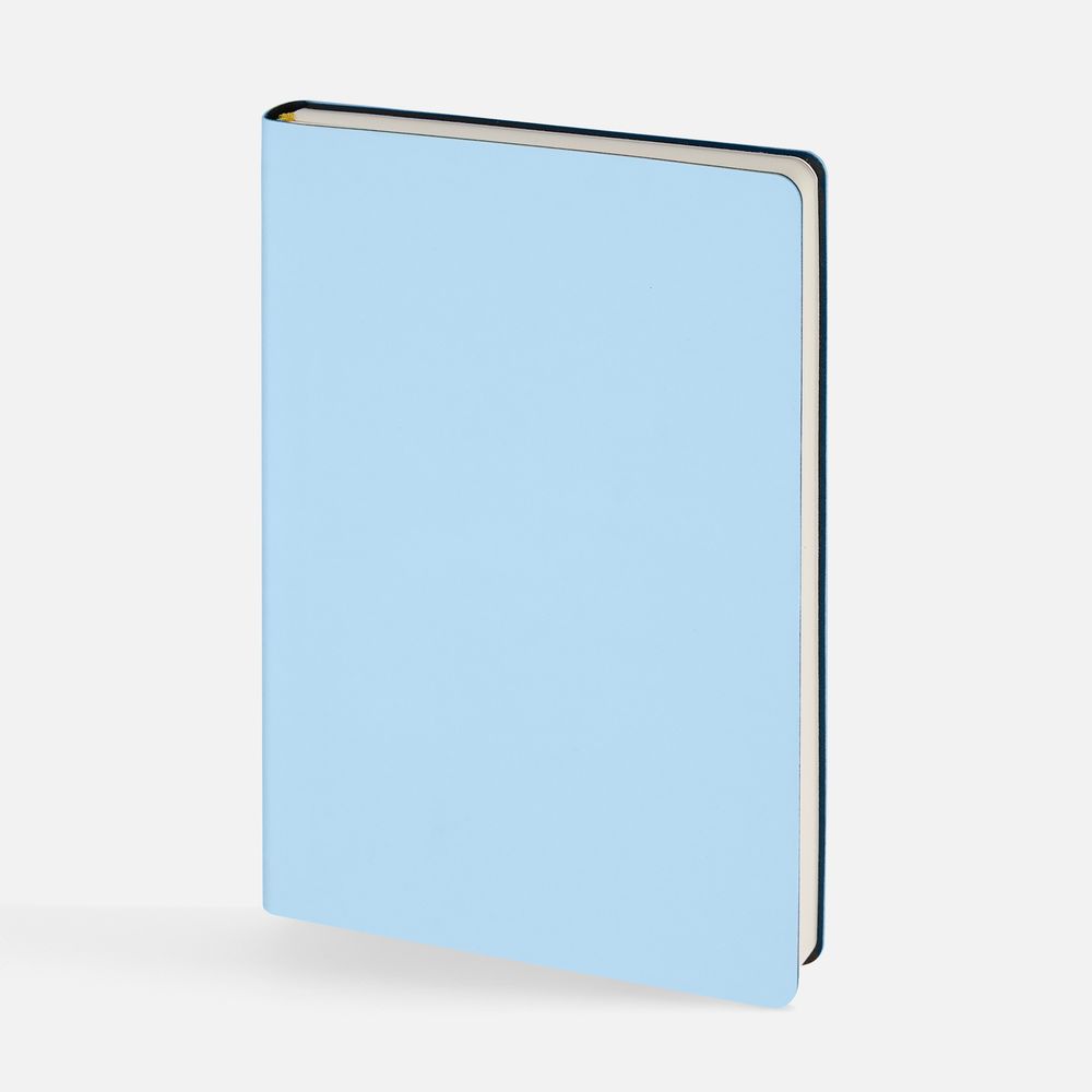 Ежедневник Flex Shall New, недатированный, голубой с логотипом
