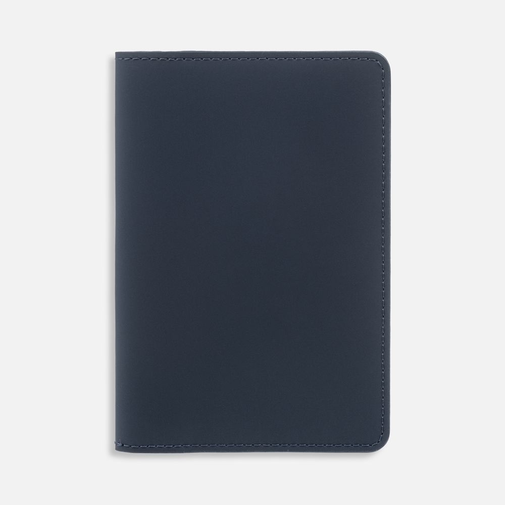 Обложка для паспорта Alaska, синяя с логотипом