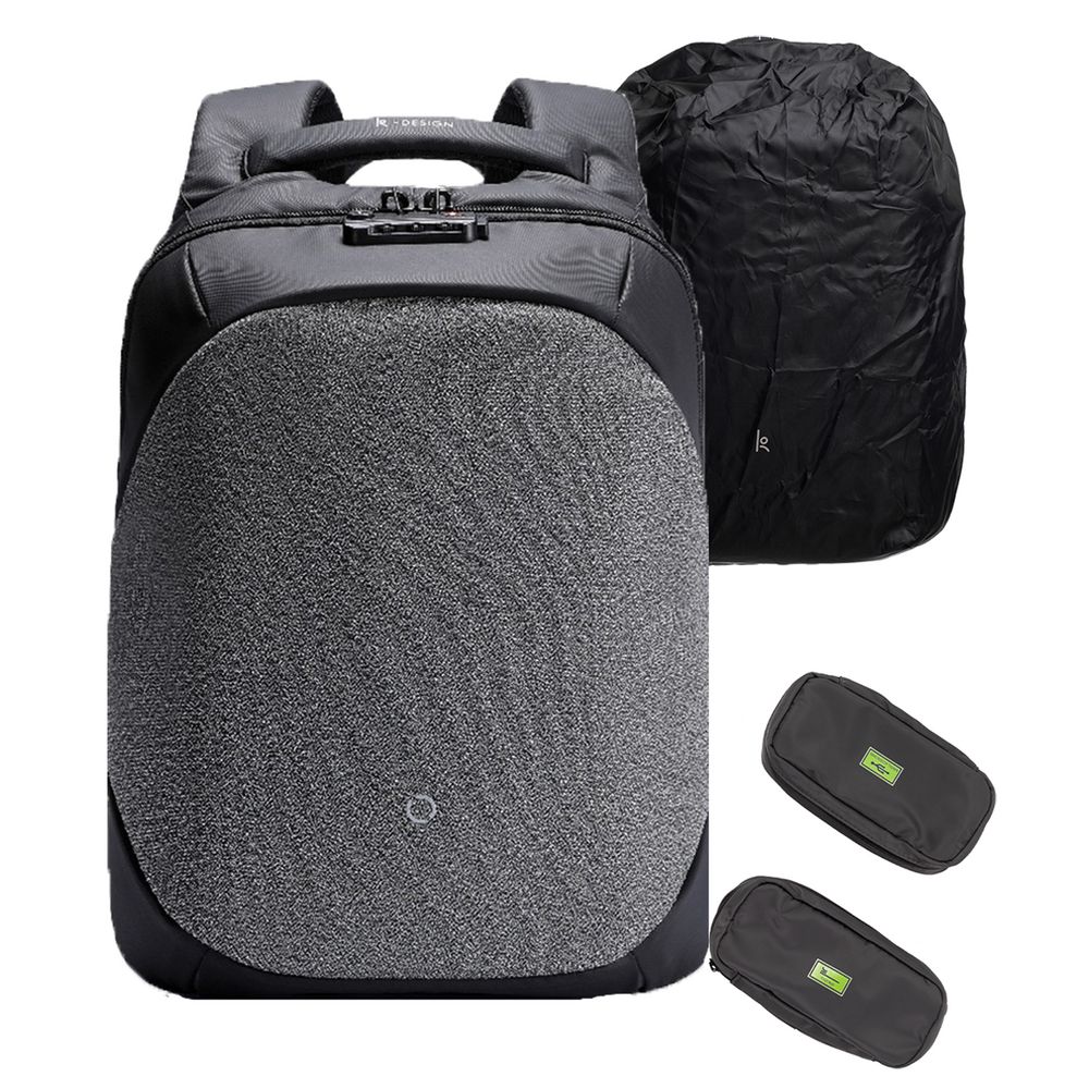 Рюкзак ClickPack Pro, черный с серым с логотипом