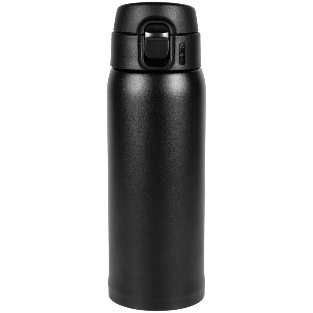 Термокружка Relaxika, ver.2, черная с логотипом