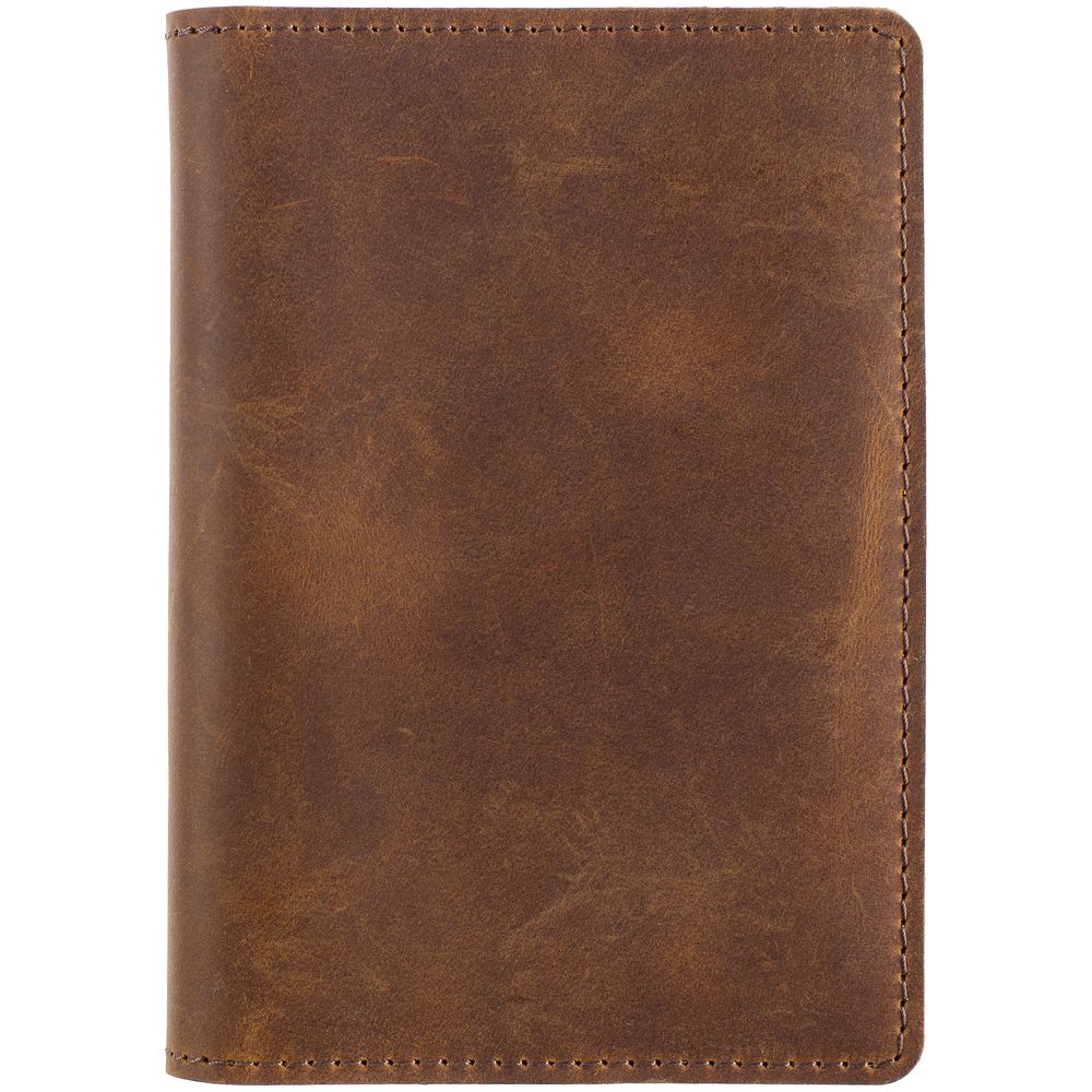 Обложка для паспорта inStream, коричневая с логотипом