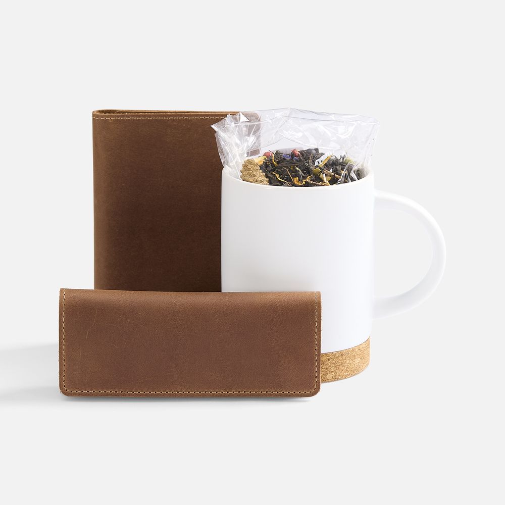 Набор inStream Tea, коричневый с логотипом