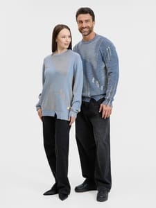 Джемпер Denim на заказ, полушерсть с логотипом