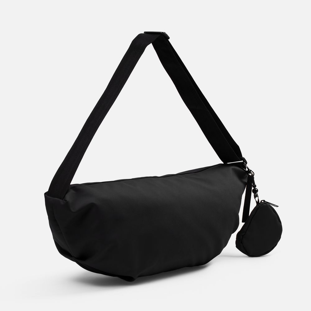 Сумка через плечо Altro, черная с логотипом