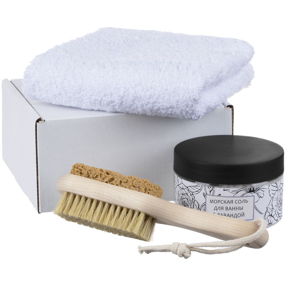 Спа-набор Lapki с солью с лавандой с логотипом