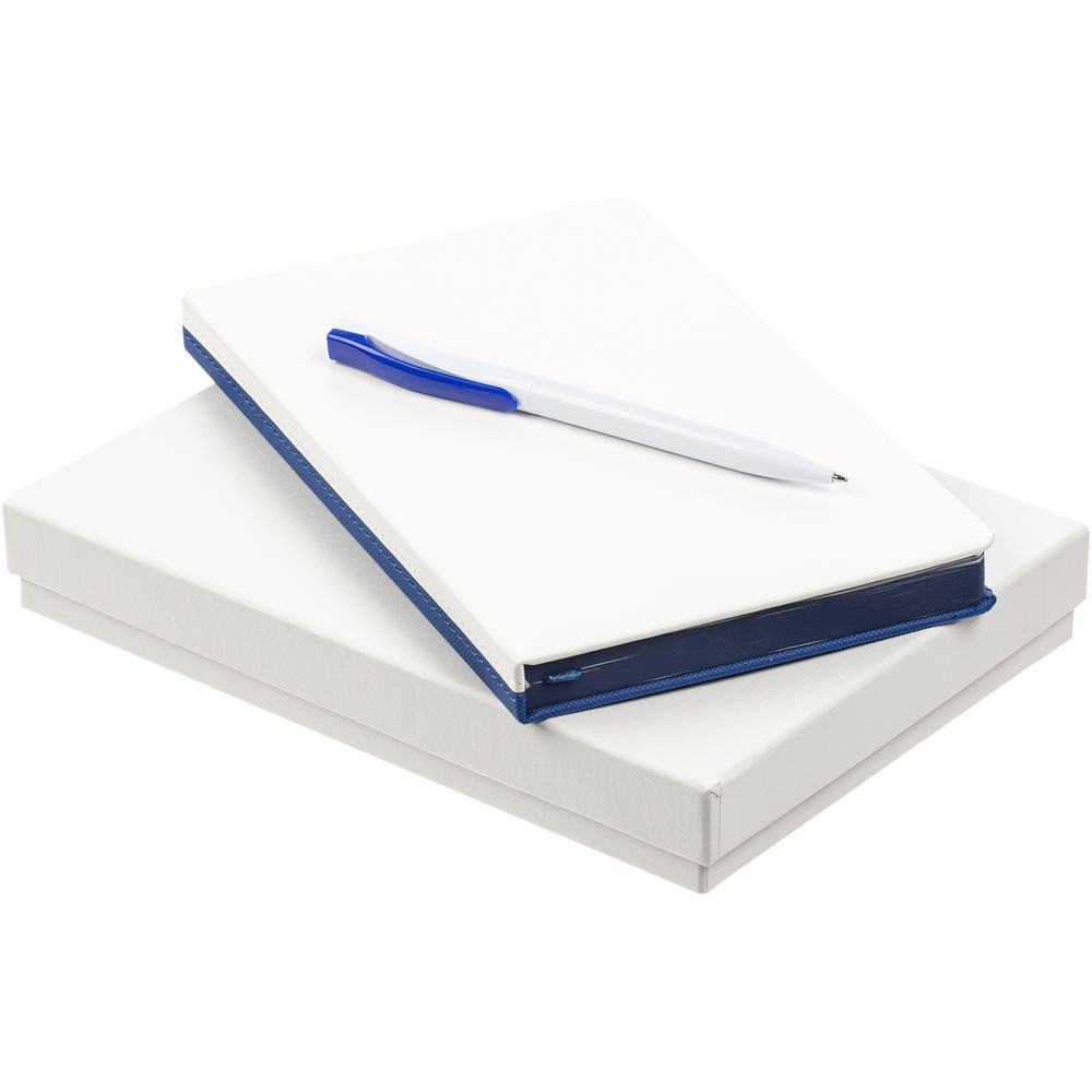 Набор Duplex, белый с синим с логотипом