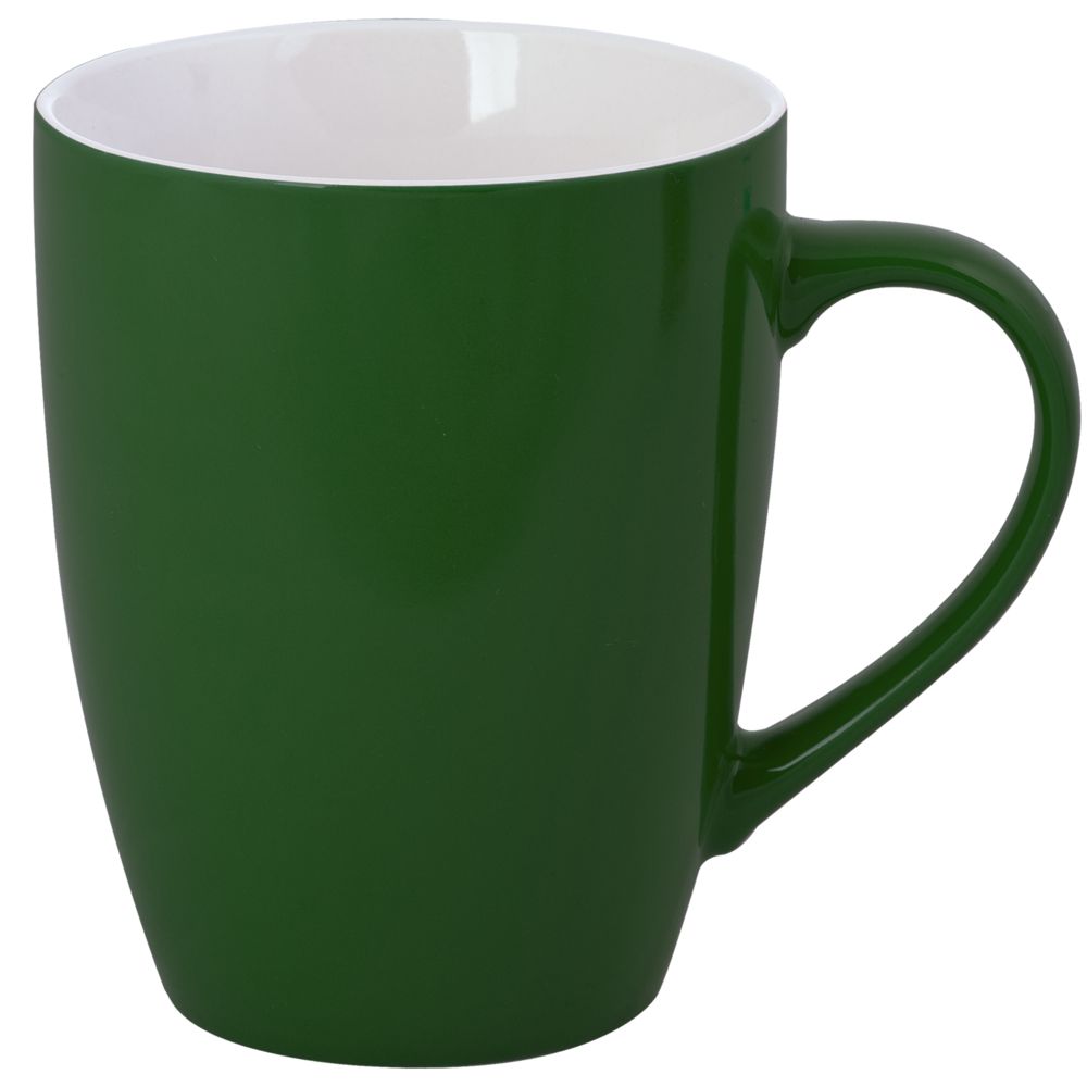 Кружка Good Morning, зеленая с логотипом