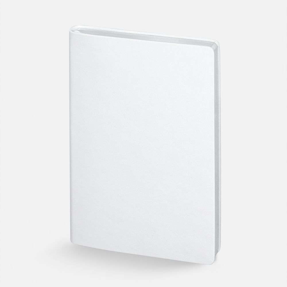 Ежедневник Nebraska Flex, недатированный, белый с серебристым с логотипом