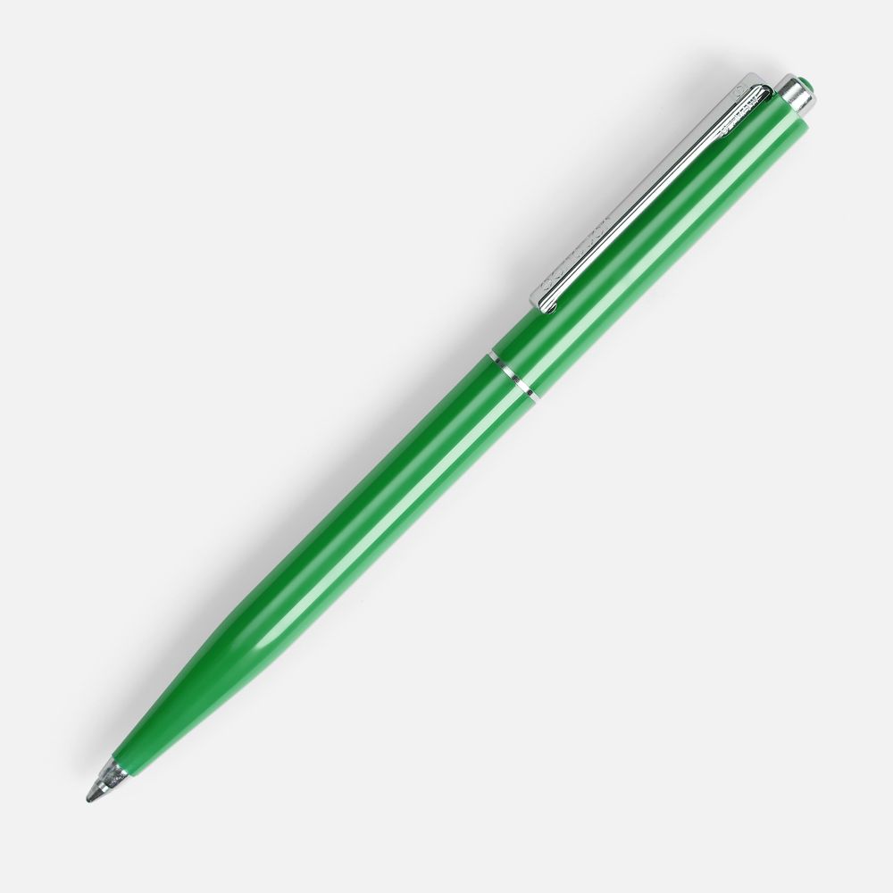 Ручка шариковая Senator Point, ver.2, зеленая с логотипом