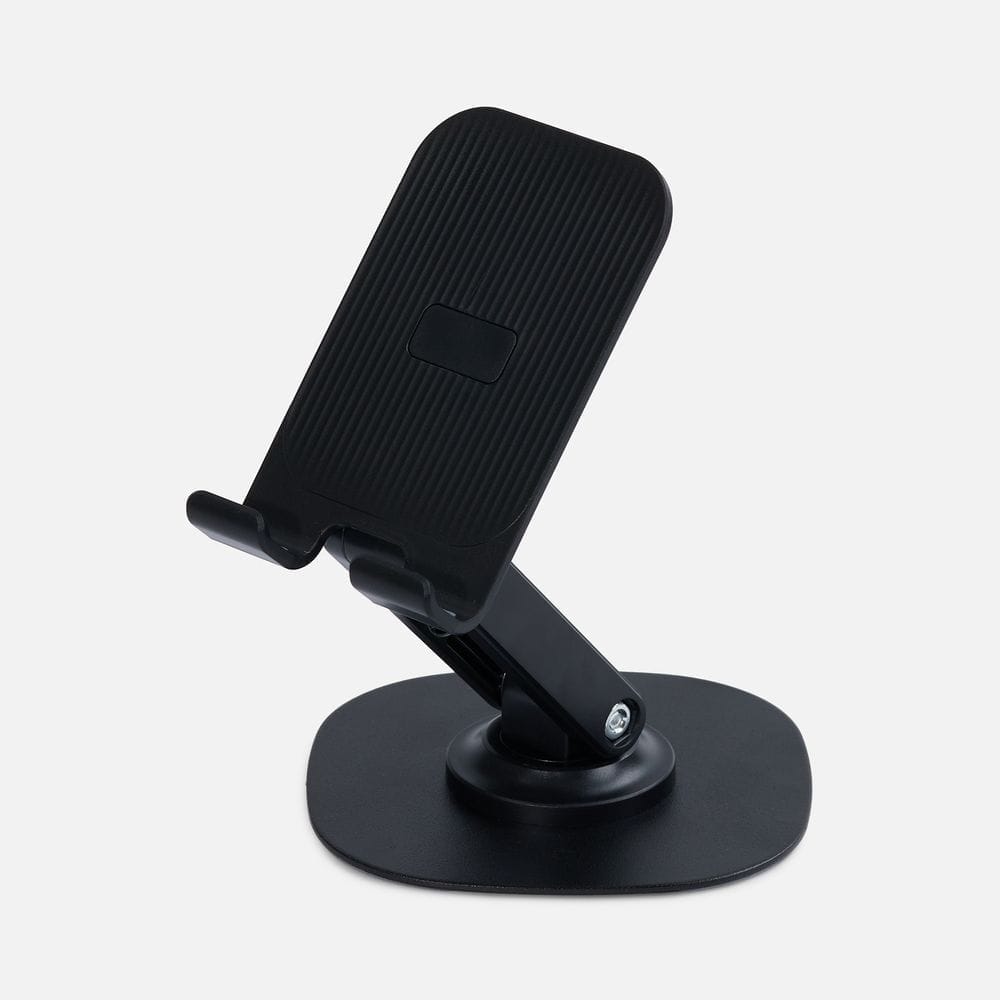 Подставка для смартфона Smartic Light, черная с логотипом