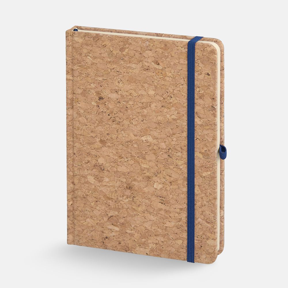 Блокнот Corkfolio, синий с логотипом