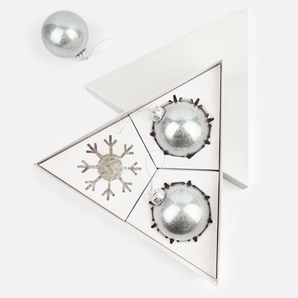 Набор Finery Trio, серебристый с логотипом