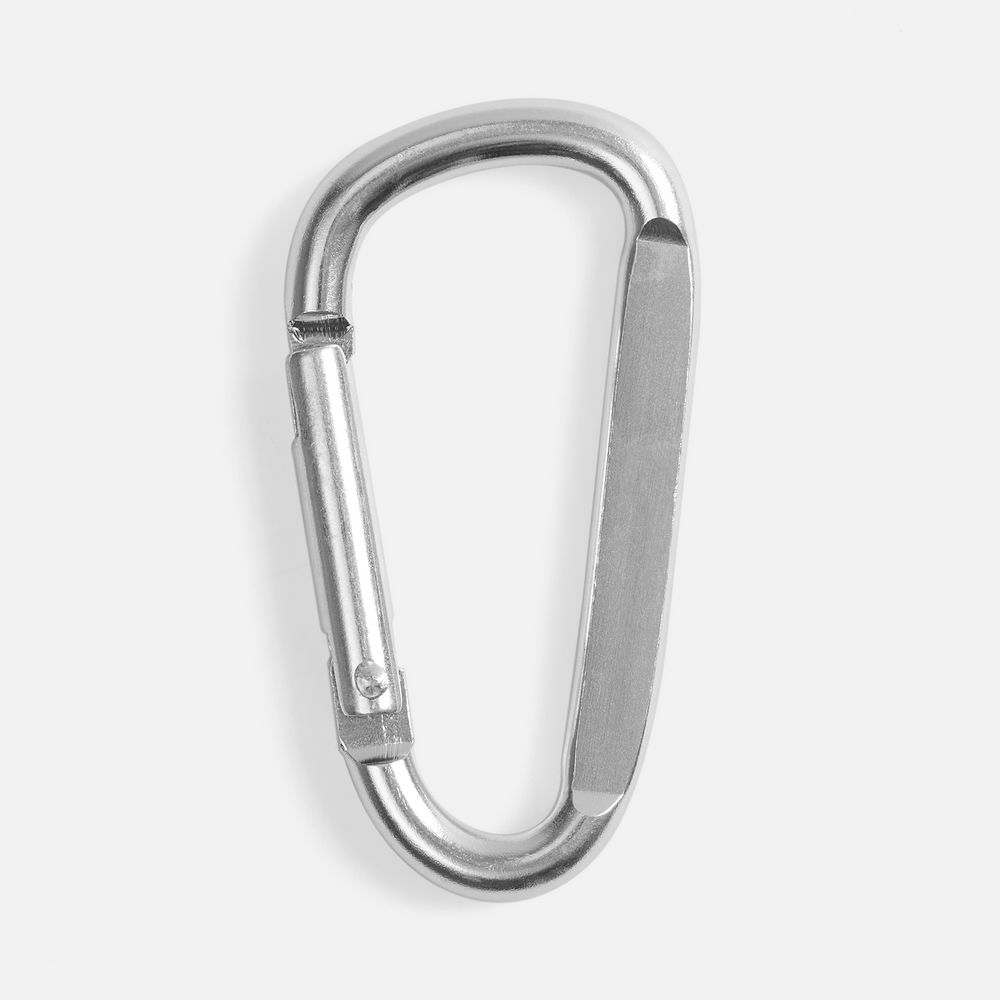 Карабин Raby, серебристый с логотипом