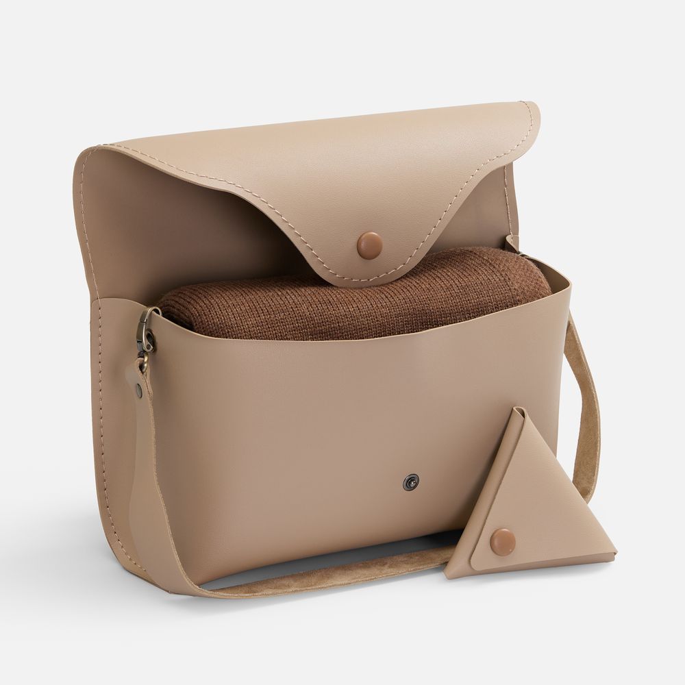 Плед Voyage в кофре, коричневый с логотипом