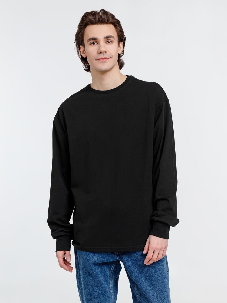 Футболка оверсайз унисекс City Sapiens, черная с логотипом