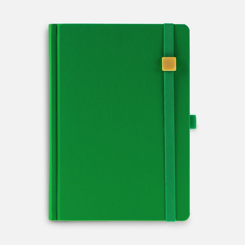 Ежедневник Favor Gold, недатированный, ярко-зеленый с логотипом