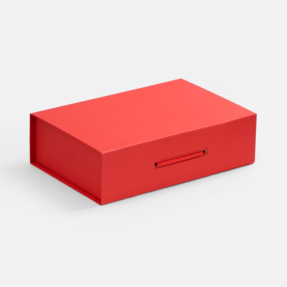 Коробка Case, красная с логотипом