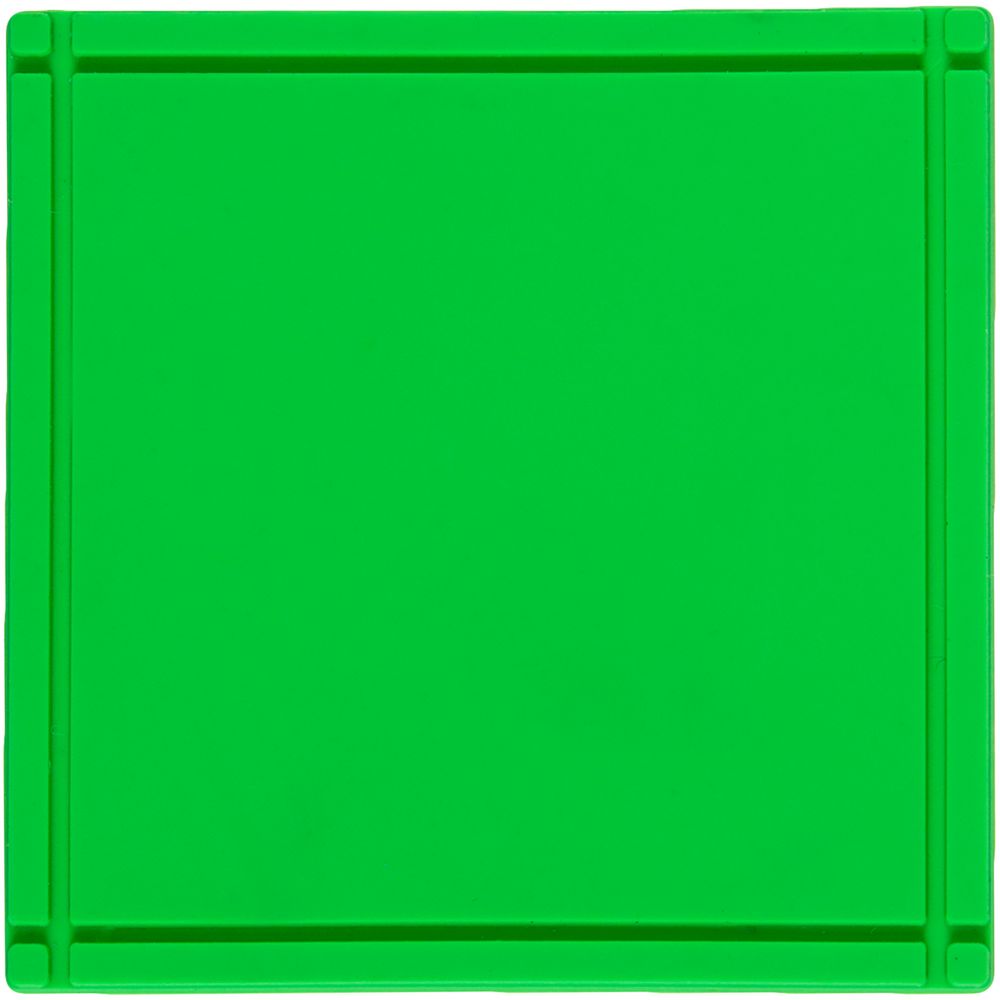 Лейбл из ПВХ Dzeta, L, зеленый неон с логотипом