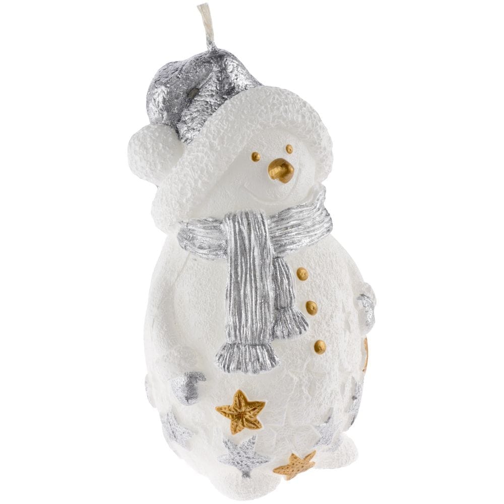 Свеча Christmas Twinkle, снеговик с логотипом