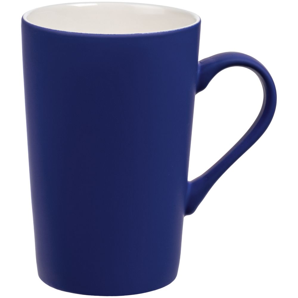 Кружка Best Noon с покрытием софт-тач, синяя с логотипом