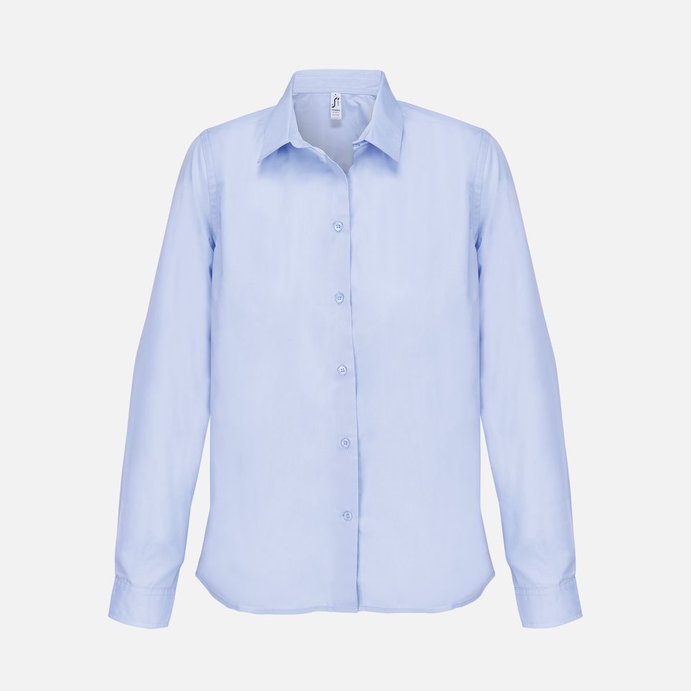 Рубашка женская Bailey Women, голубая с логотипом