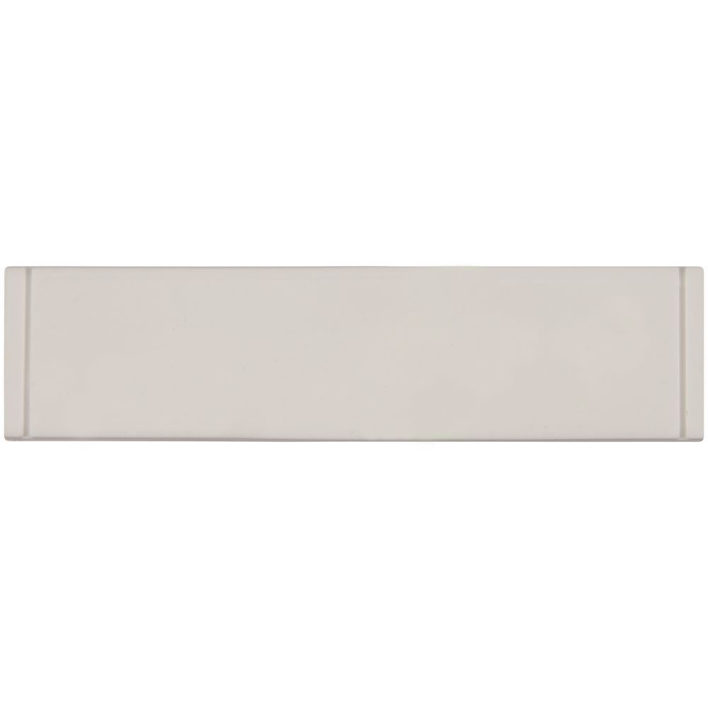 Лейбл из ПВХ Dzeta, S, белый с логотипом