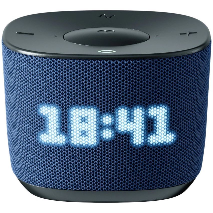 Умная колонка SberBoom Home, синяя с логотипом