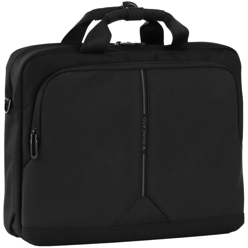 Сумка для ноутбука Clayton, черная с логотипом