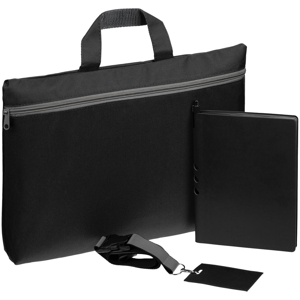 Набор Flexpen Shall Simple, черный с логотипом