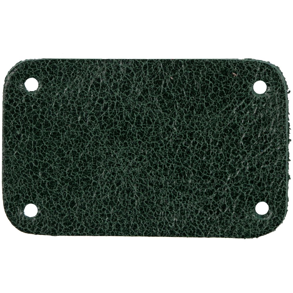 Лейбл кожаный Beta, S, зеленый с логотипом