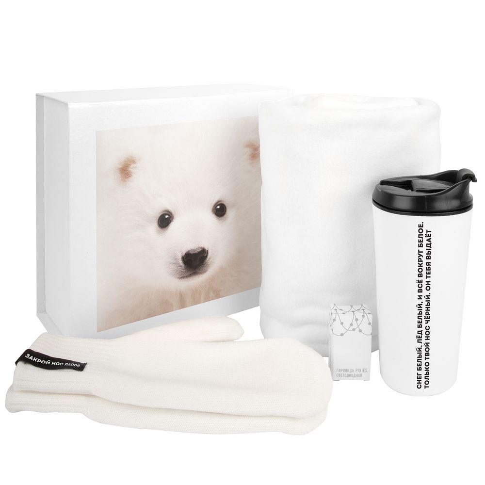 Набор «Белый-белый» с логотипом