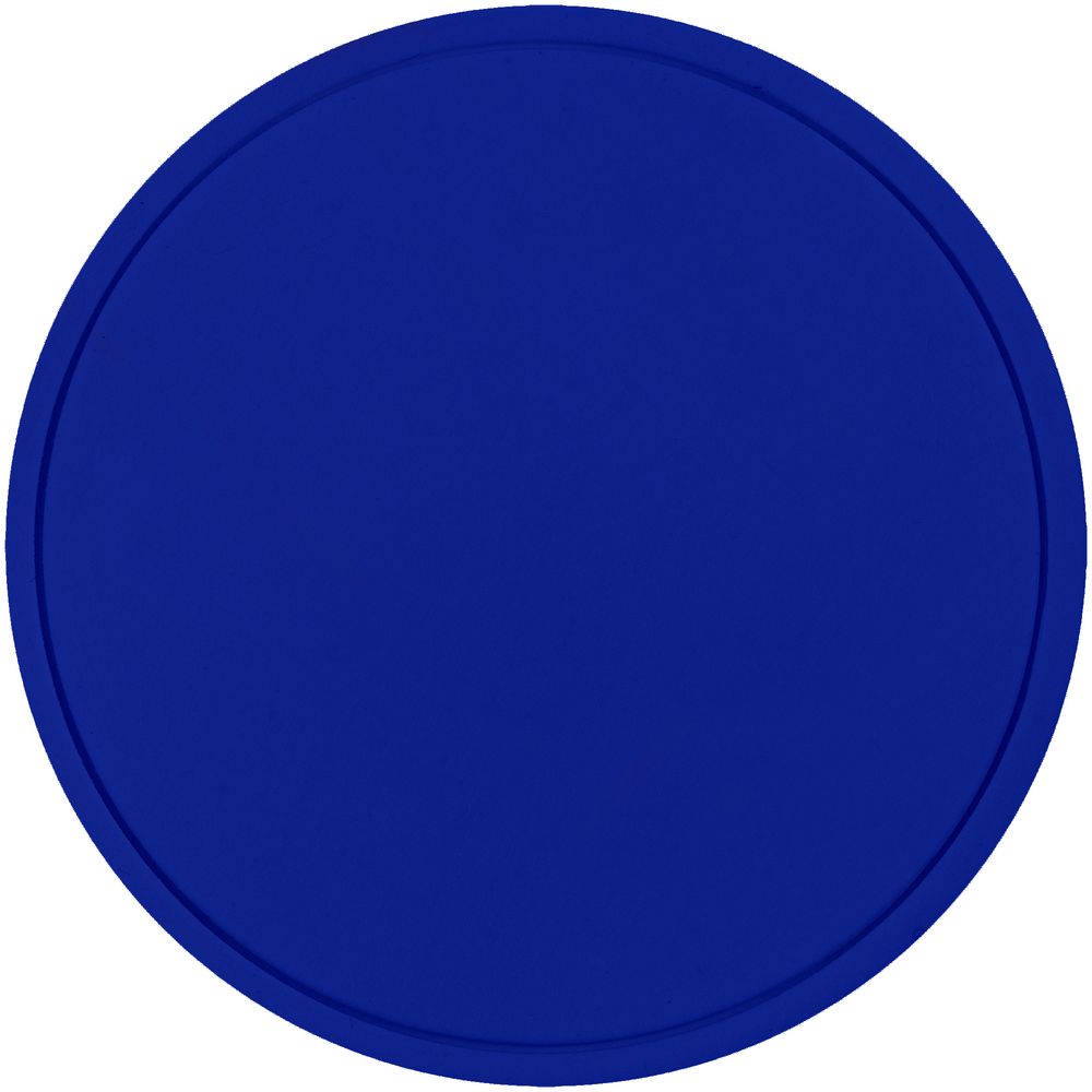 Лейбл ПВХ Dzeta Round, L, синий с логотипом