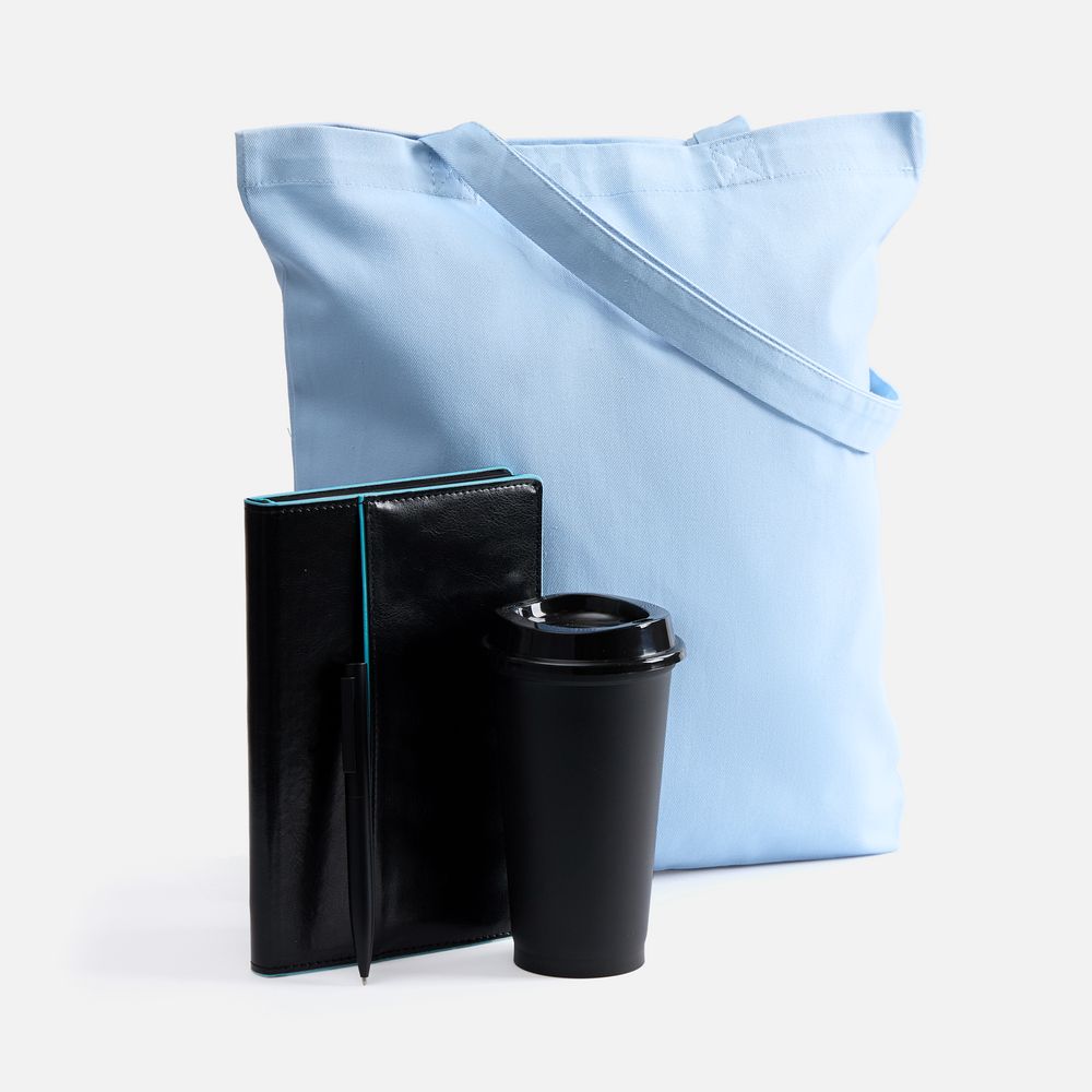 Набор Alanis, черный с голубым с логотипом