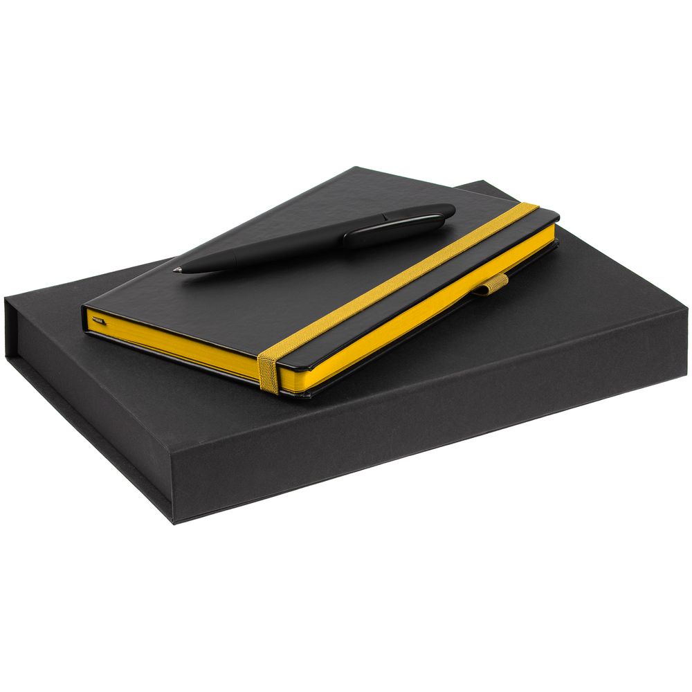 Набор Ton, черный с желтым с логотипом