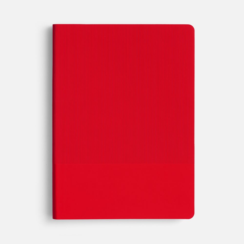 Ежедневник Vale New, недатированный, красный с логотипом